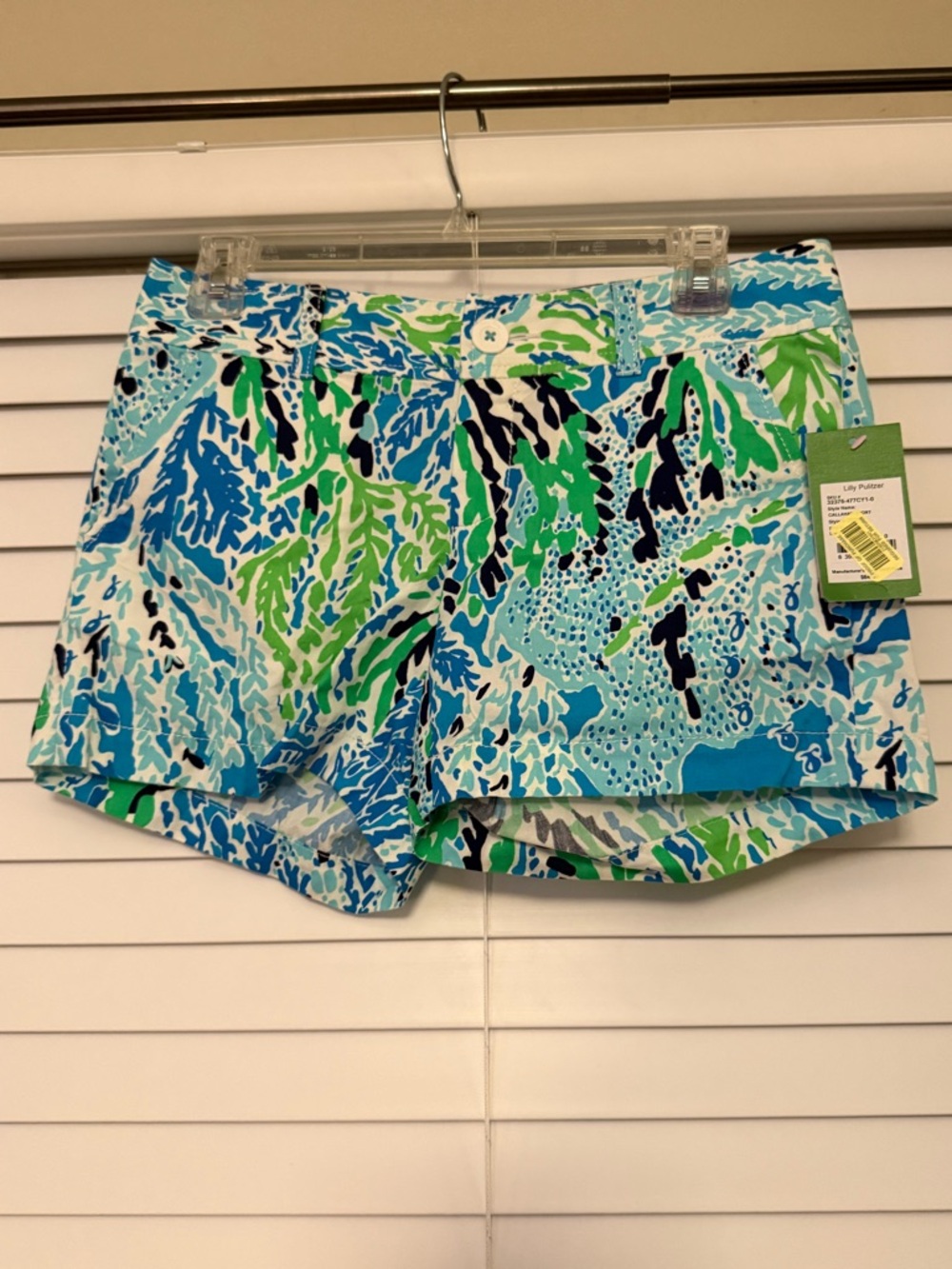 Lilly Pulitzer Callahan shorts -"Let's Cha Cha" Size 0 NWT